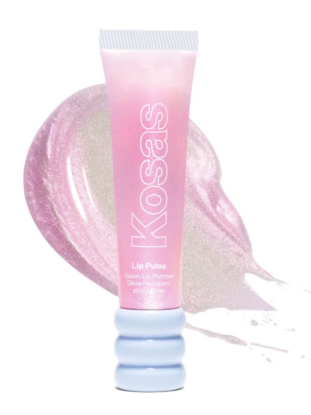 Kosas Lip Pulse Glassy Lip Plumper Gloss In Color Pink Brand New in Package